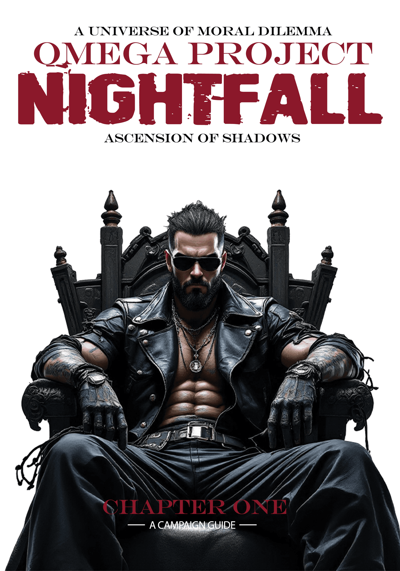 Nightfall: Ascension of Shadows Chapter One cover — a campaign for Omega Project: Infamy by Tim Jensen